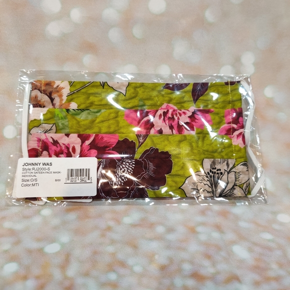 Johnny Was Accessories - JOHNNY WAS Face Cover Sateen Cotton Filter Pocket